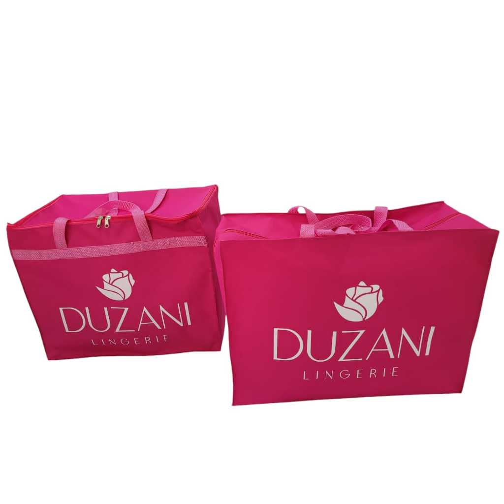 Kit de Bolsas  Baú M e Sacola M Personalizadas para venda condicional 2 peças