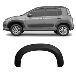 Moldura Paralama Dianteiro Novo Uno Way 2014 a 2022 Preto (Par ou Unidade)