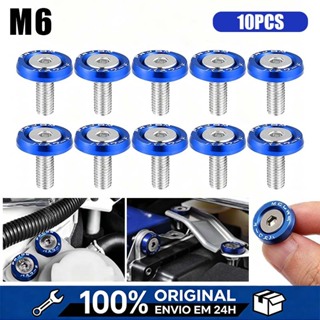 KIT 10 Parafusos E Arruelas Anodizadas JDM Modificados Fender Washers Motor M6X20MM P/Carro e Moto em Oferta na Shopee