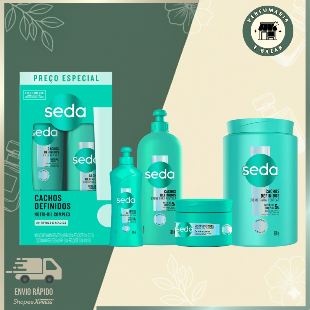 Kit Seda Cachos Definidos (até 6 itens).