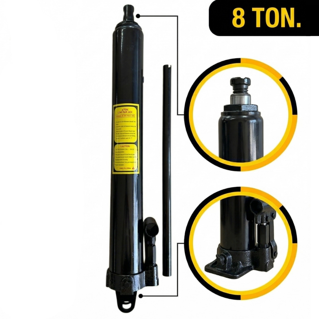 Bomba Hidráulica Guincho Girafa 8 Ton Cilíndro Reposição Ferramenta de Elevação Carga Industrial em Oferta na Shopee