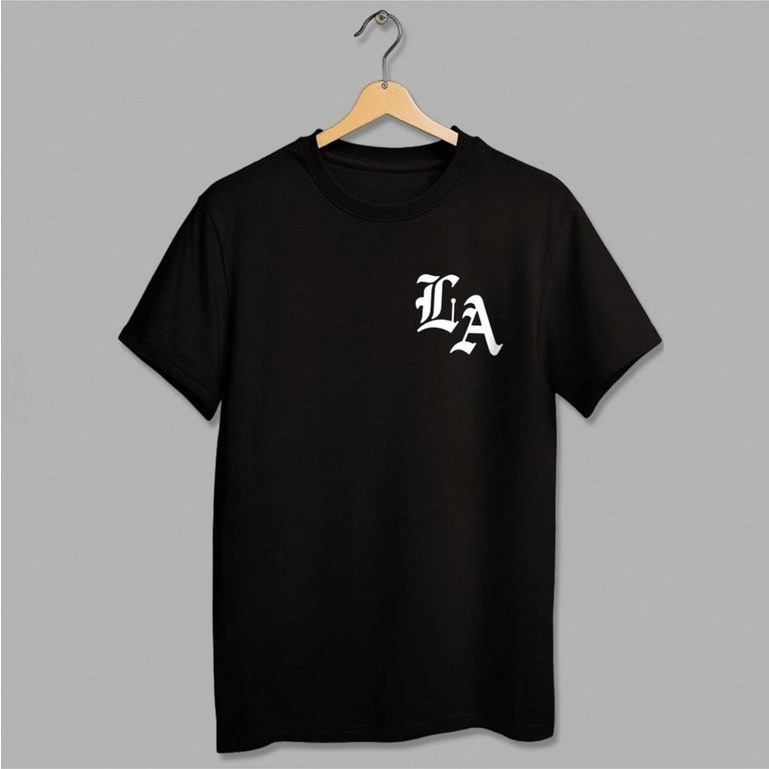 Camiseta Unissex estilo Urban Infantil e Juvenil em Algodão Estampada para Menino ou Menina Los Angeles LA