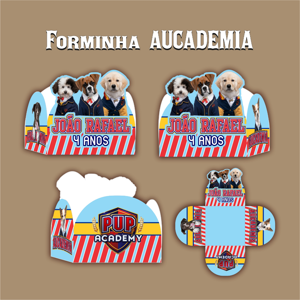Forminha brigadeiro AUCADEMIA menino menina docinhos festa aniversário infantil eventos lembrancinha