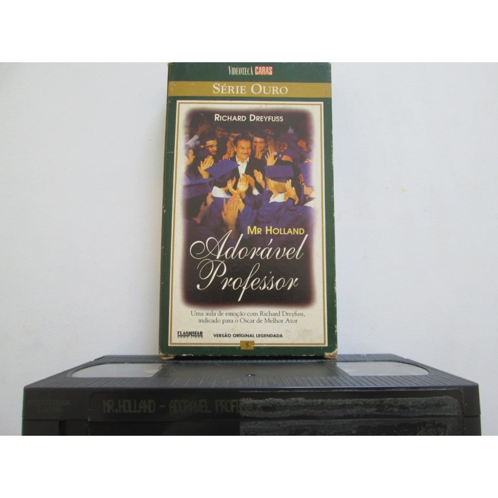 VHS / Fita VHS / MR HOLLAND ADORÁVEL PROFESSOR / Caras / Drama / Legendado / No Estojo Original / Fita Original Preta