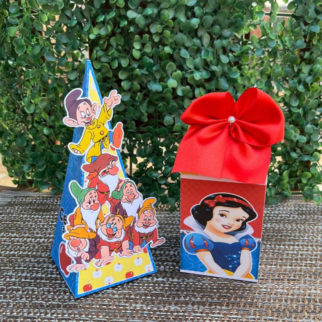 Lembrancinha Personalizadas Princesa Branca de neve kit 20 lembrancinha/caixinha personalizada infantil Branca de neve