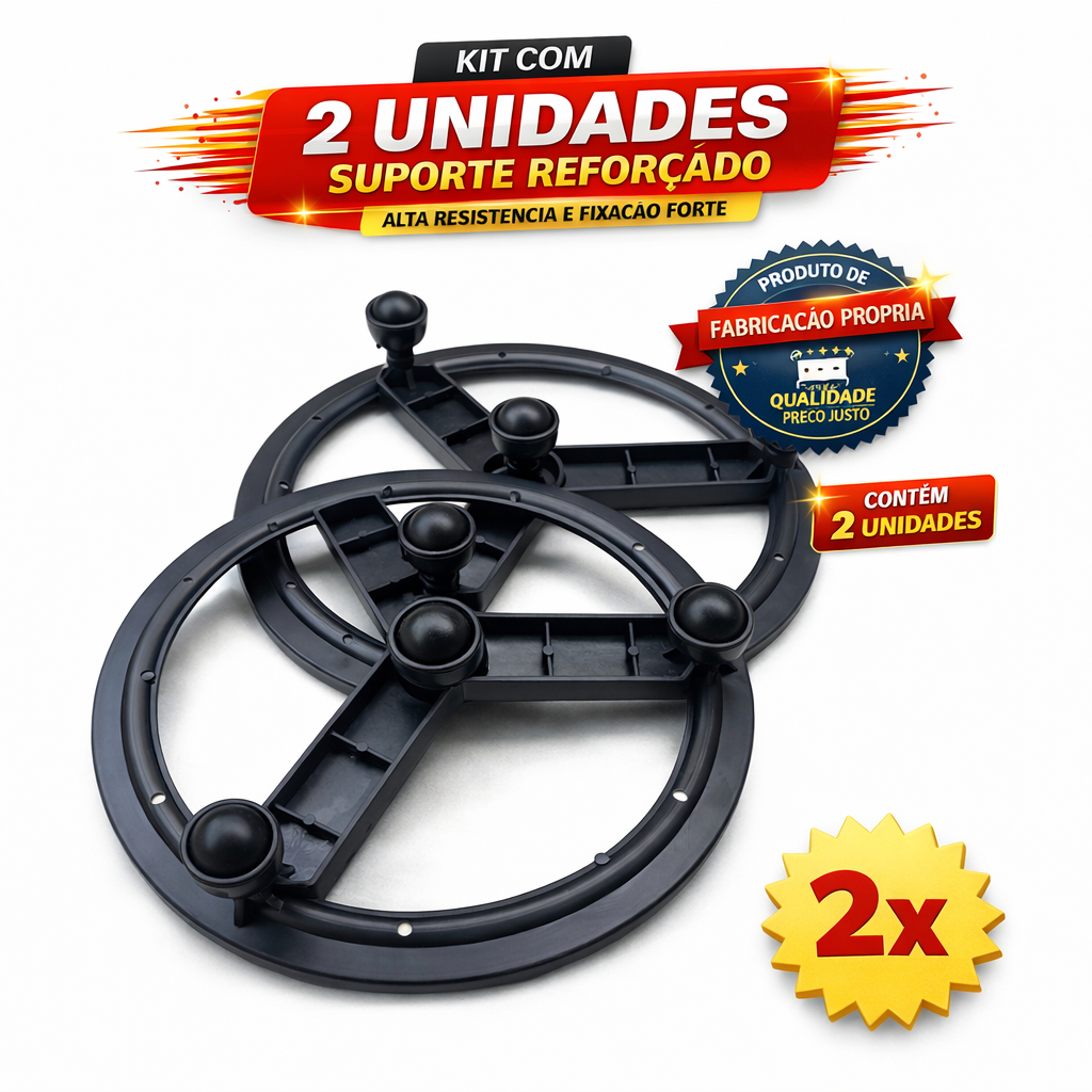 Kit 2 Suportes Reforçados Multiuso Para Botijão Vaso Galão Alta Resistência