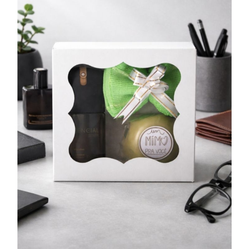 NAtura KIT Masculino Desodorante Colônia hidratante e sabonete 90 g para presente