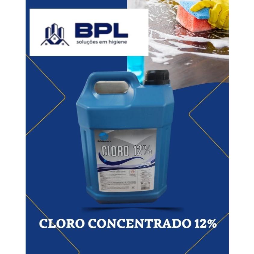 CLORO 12% HIPOCLORITO GOPABO 5 LITROS CONCENTRADO