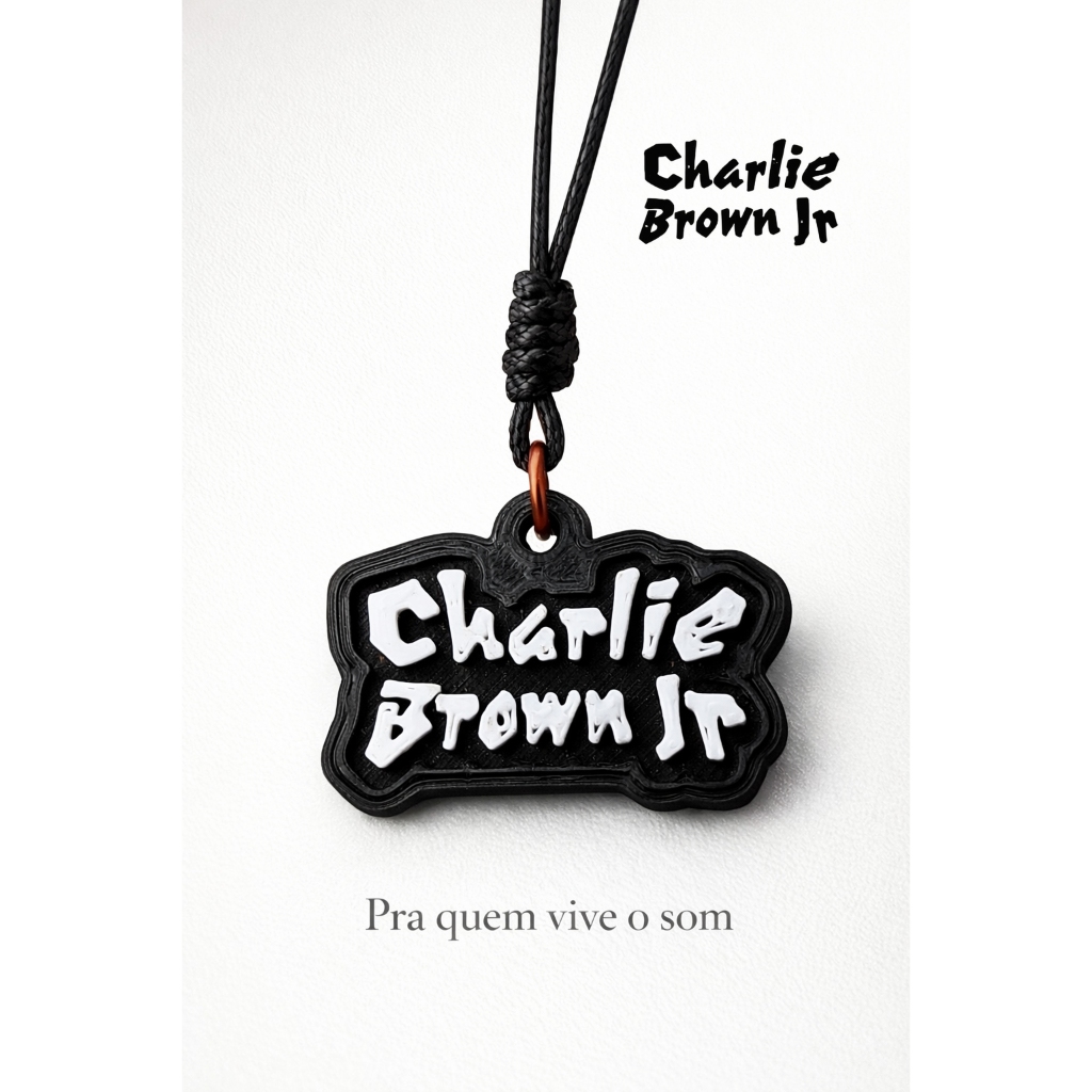 Colar Charlie Brown Jr - CBJR - Chorão - Pingente Charlie Brown Jr