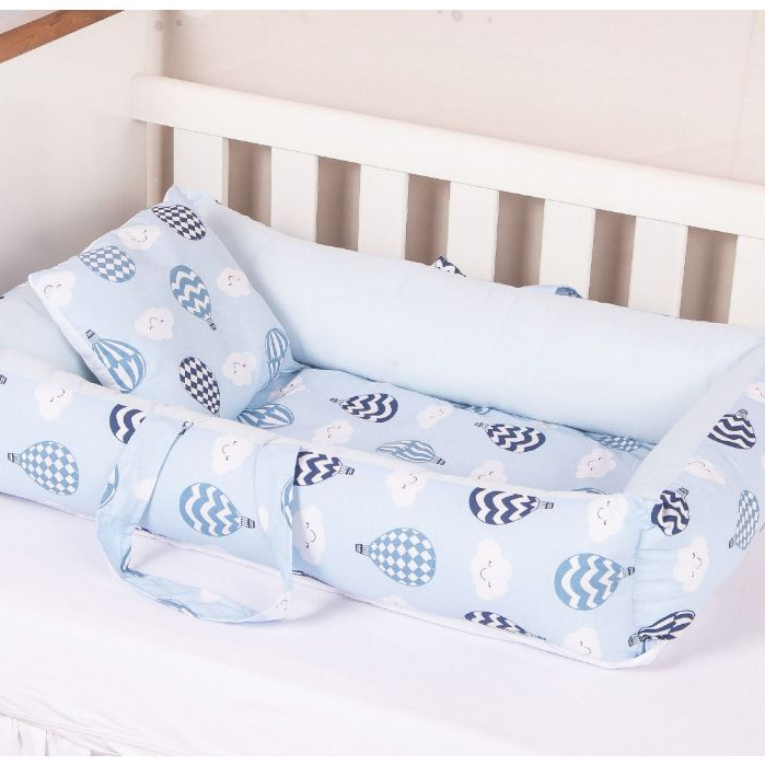 Ninho Redutor Berço + Almofada  Quarto do Bebê  com Ziper e Enchimento Removivel Enxoval de bebe