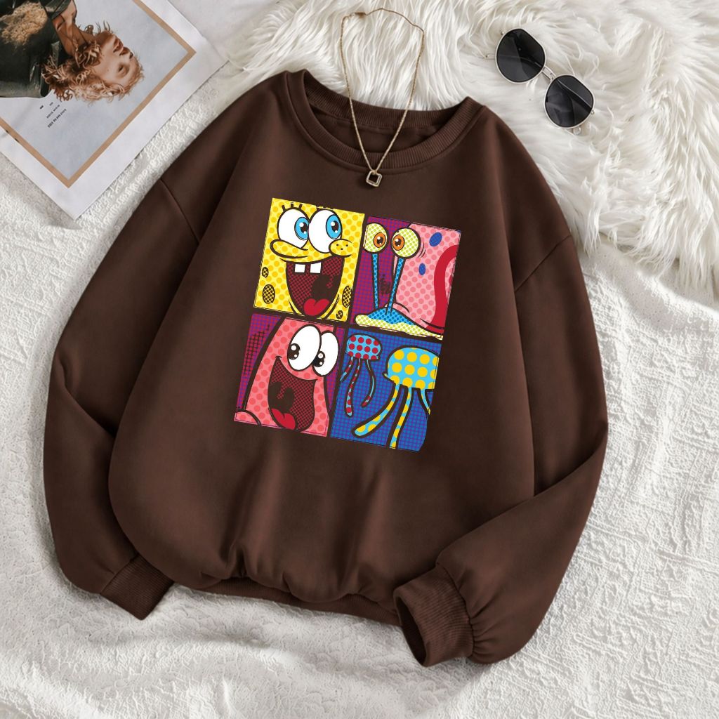 Blusa de Frio Moletom Unissex Estampas Variadas Casual Inverno Algodão