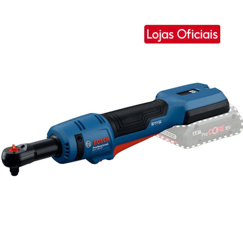 Chave Catraca a Bateria Bosch GRC 18V-60 Torque 60Nm Encaixe 3/8 Pol Bare Sem Bateria