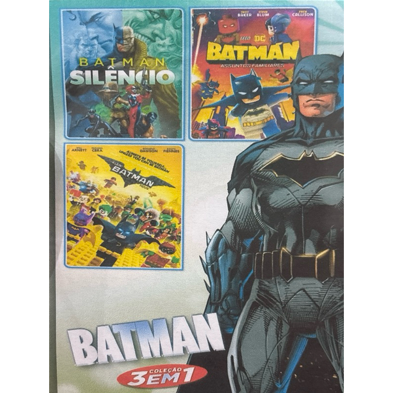 Batman desenho e Lego batman desenho dvd infantil 3 em 1