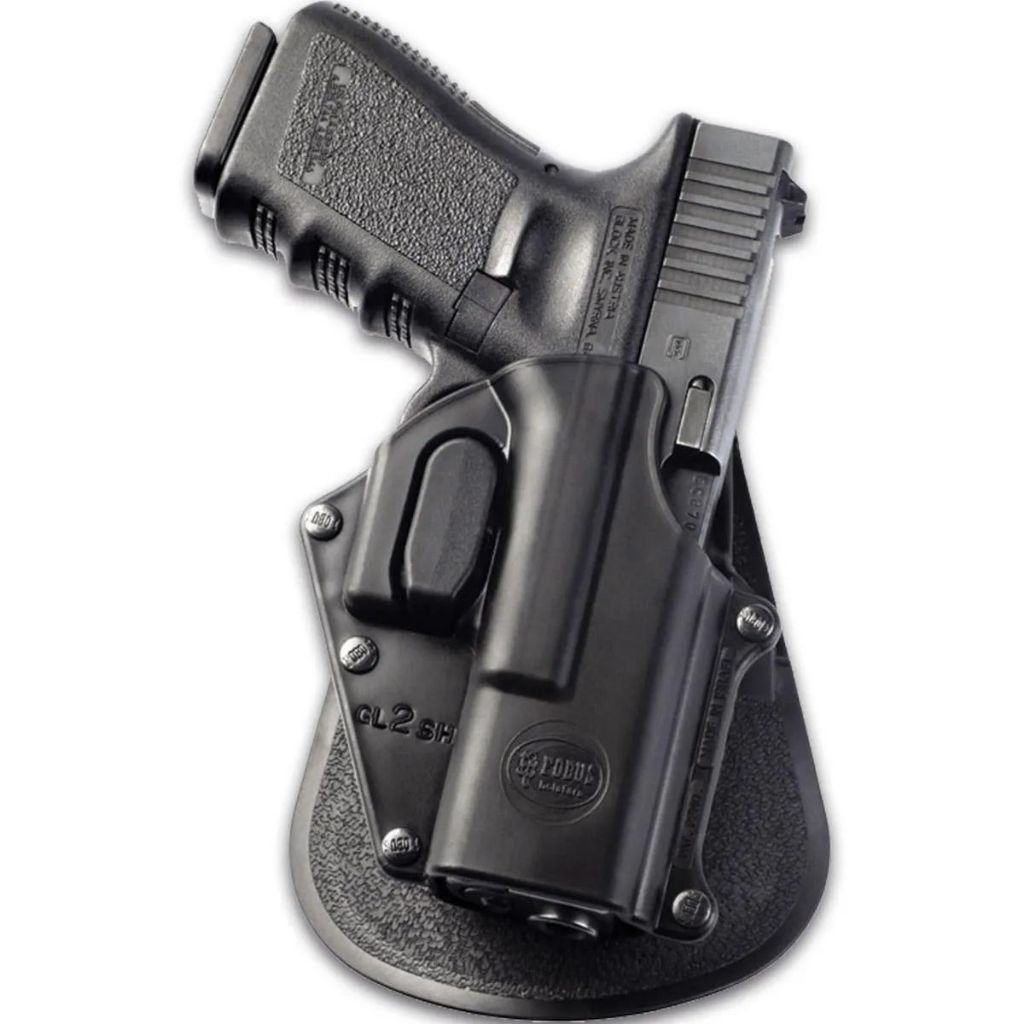 Coldre de Cintura Fobus Para Glock GL2SH 17/19/22/23/25/34/35 Com Trava (Para G23 e G22, não casa com a Gen 5)