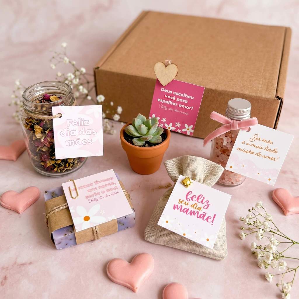 Mini Cartões Feliz dia das Mães em Oferta na Shopee