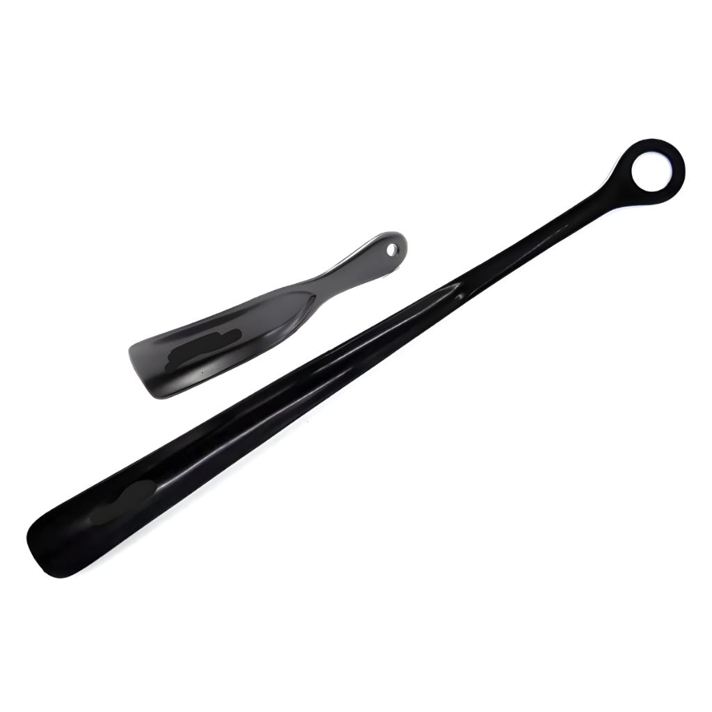 Kit Calçadeira Longa + Calçadeira Pequena Facilita Calçar Sapatos Sem Danificar Profissional Durável
