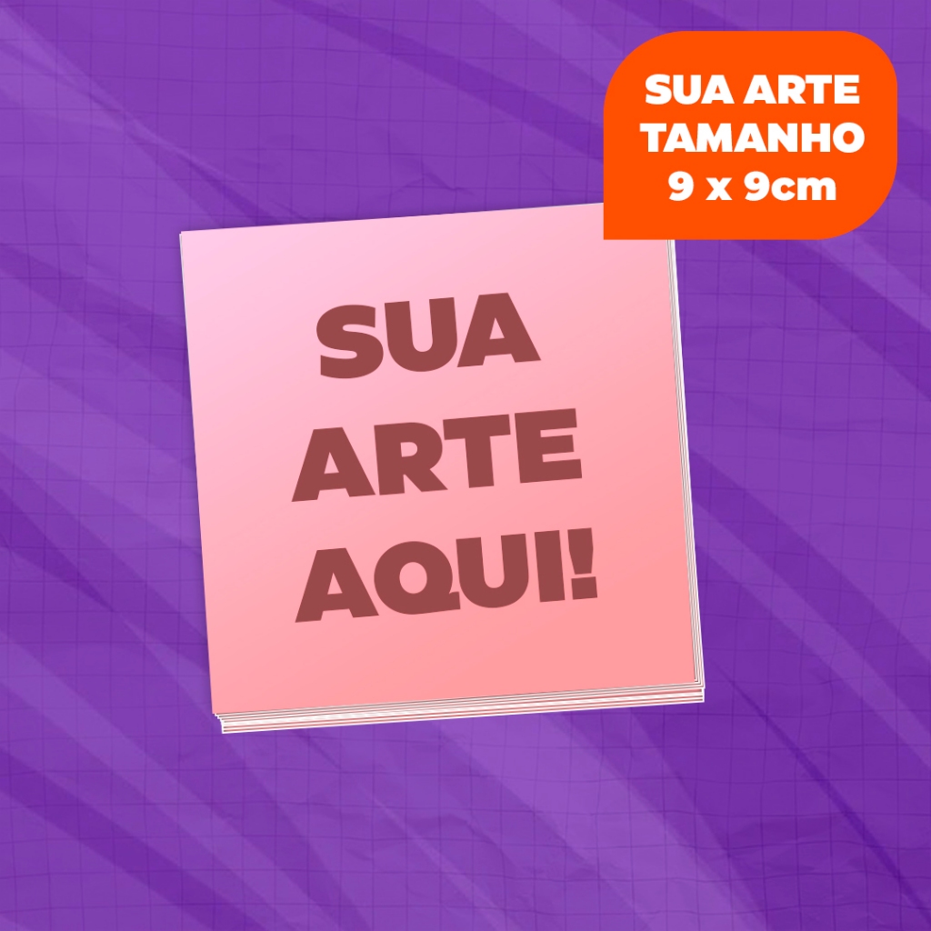 Cartão de agradecimento Personalizado para cliente 9cm x 9cm Impressão Apenas Frente
