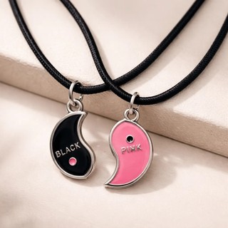 Colar Black Pink Kpop Best Friends Cordão Meninas