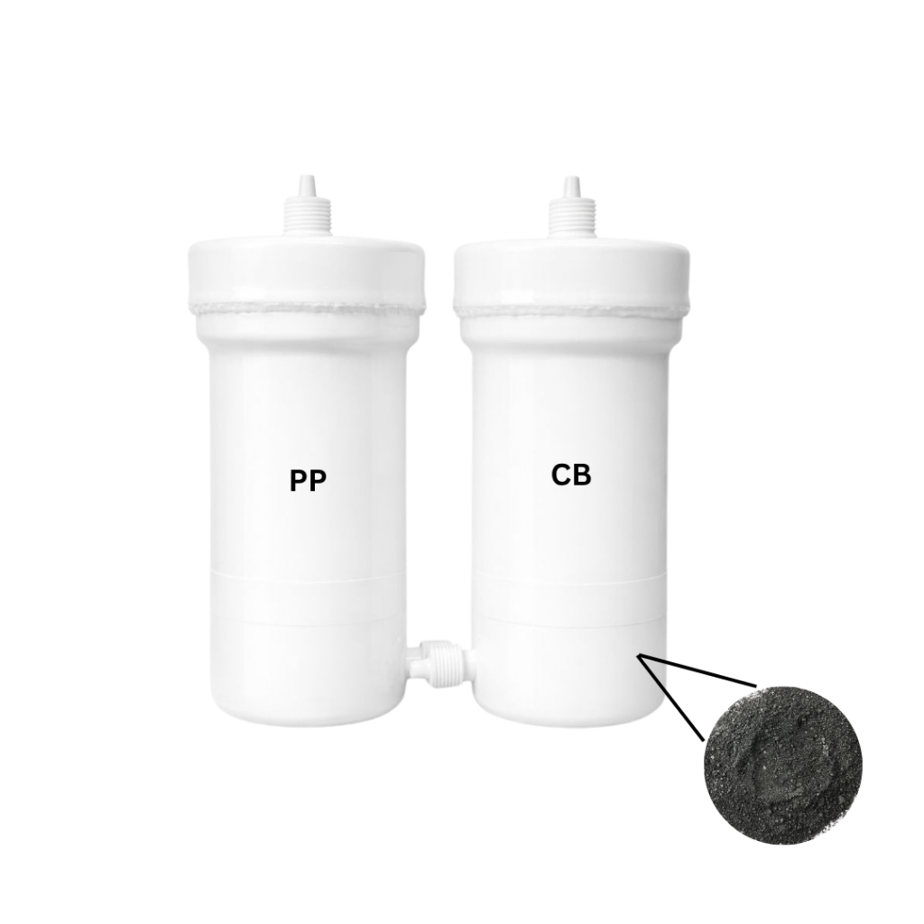 Kit Filtro Hoken HK 1000 Refil Bulbo PP Carvão Ativado  Kit Purificador Água Compatível Hoken 2 Vias