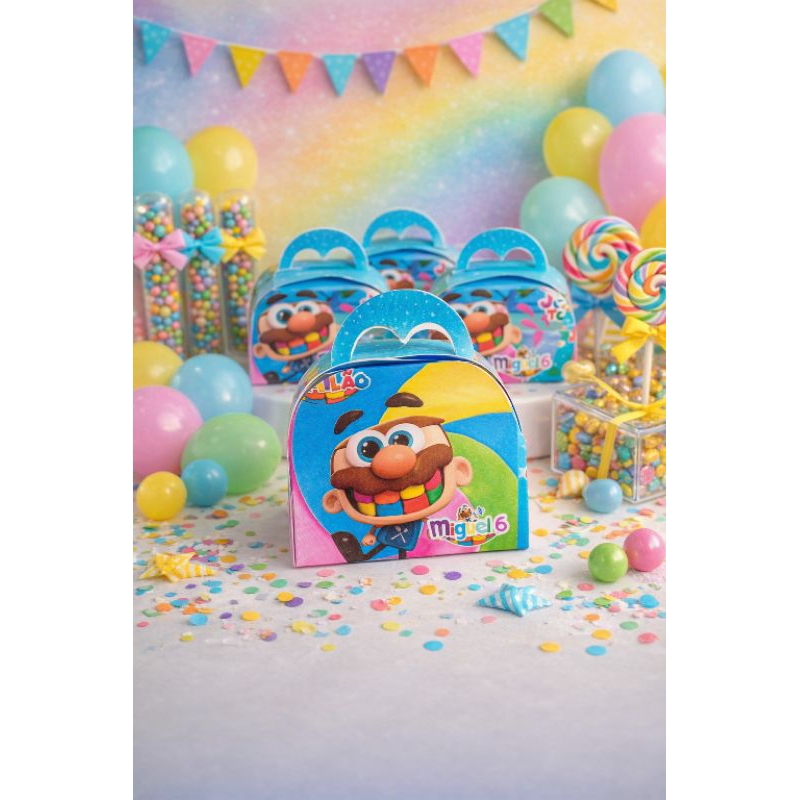 Kit Caixinhas Maletinhas Festa José Comilão Personalizados Aniversário Lembrancinhas.