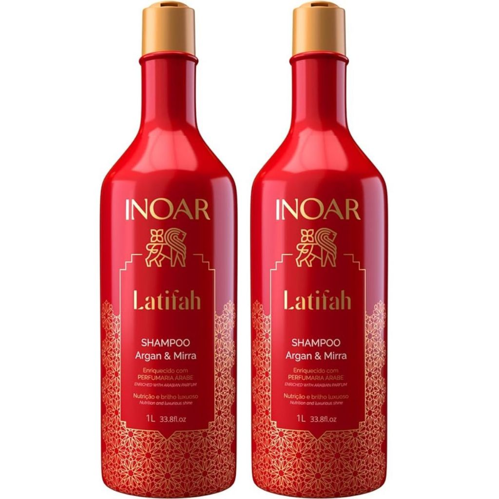 INOAR 2 SHAMPOO LATIFAH ARGAN E MIRRA 1LITRO