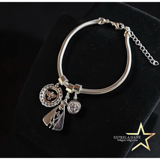 Pulseira Berloque Religiosa Nossa Senhora Aparecida   & ( Sao bento e Divino Espírito Santo ) ✨ em Oferta na Shopee