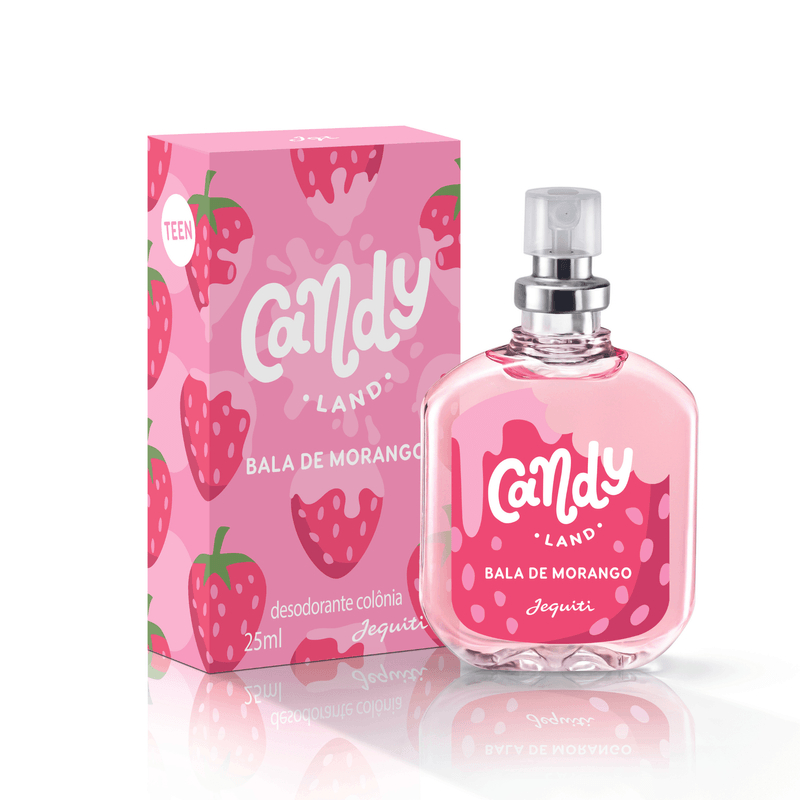 Colônia Candy Land Bala De Morango, 25 Ml perfume de bolsa