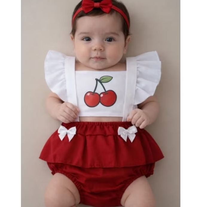 romper bebê menina body vestido salopete, conjunto mesversario temáticos personagens frutas enxoval 0-3 meses