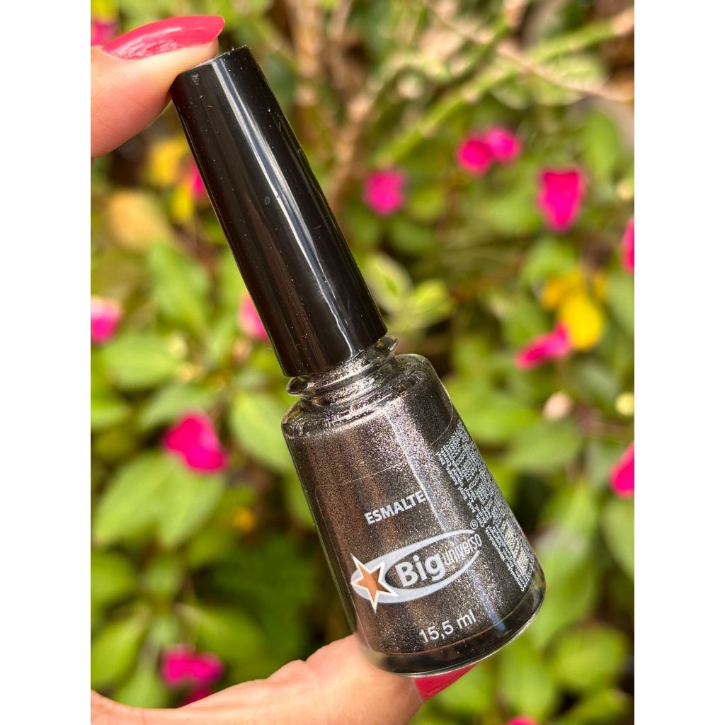 Esmalte Big Universo Metálico chumbo PRETO PLATINADA 15,5 ml