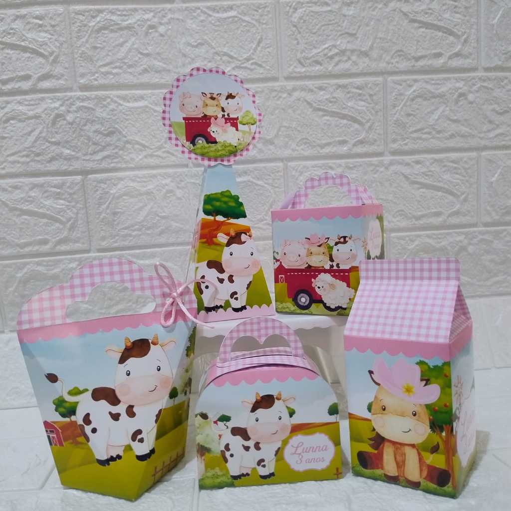 PERSONALIZADOS FAZENDINHA MENINA/PARA LEMBRANCINHA-FESTA-VÁRIOS TEMAS/KIT PERSONALIZADO LEMBRANCINHA FAZENDINHA MENINA