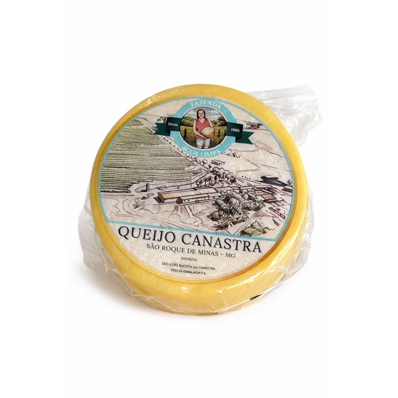 Queijo Canastra Meia Cura Maturado 1Kg Fazenda Agua Limpa São Roque de Minas - MG