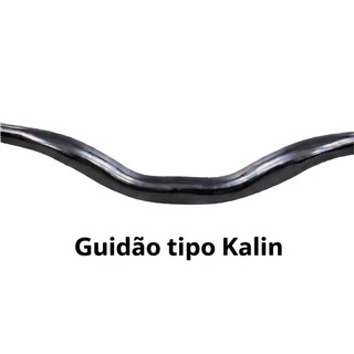 GUIDÃO VOADOR - Aço Preto 680mm x 31.8mm – MTB / Grau / Freestyle / Downhill kAlim