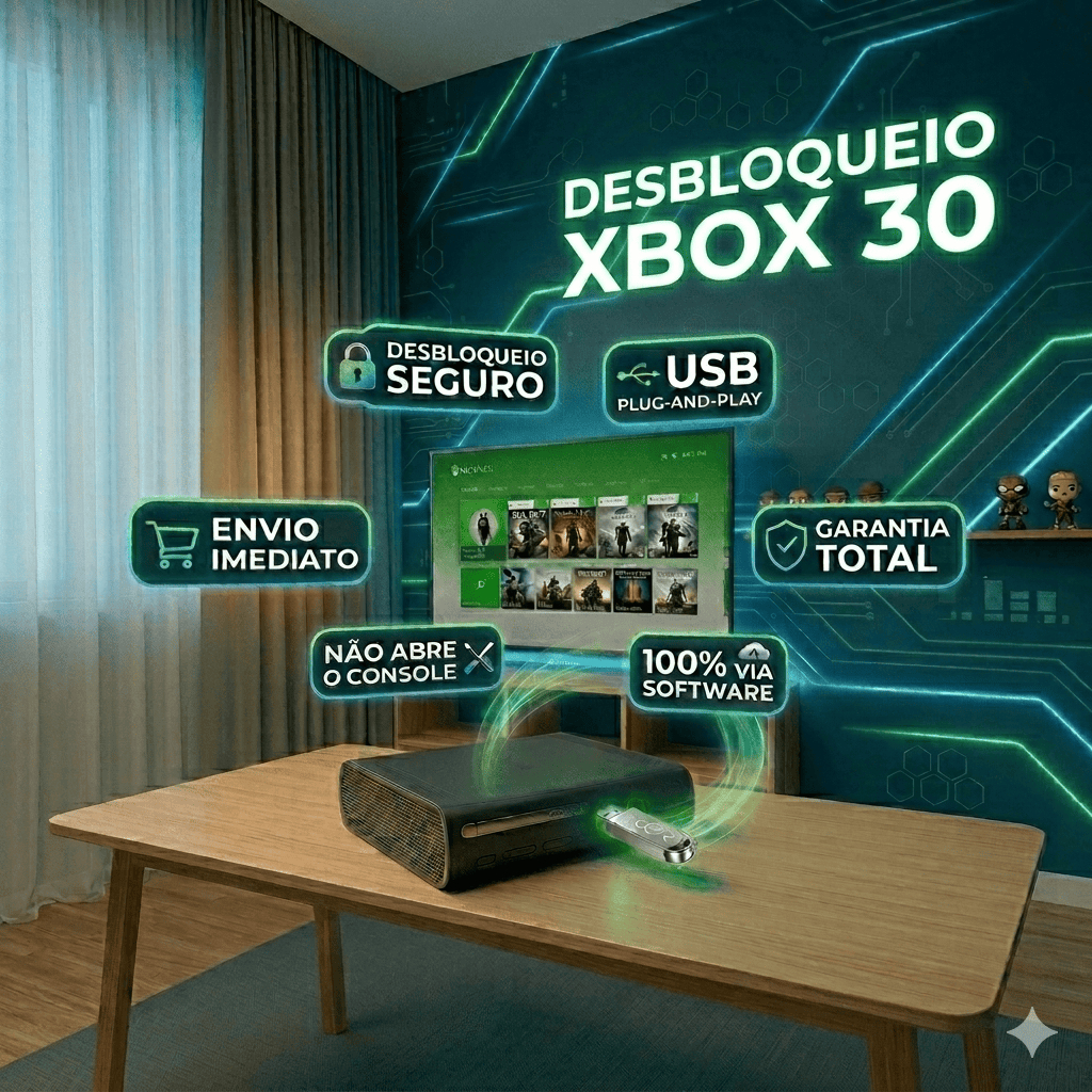 Pendrive Desbloqueio Xbox 360 - Bloqueado 2015 em Oferta na Shopee