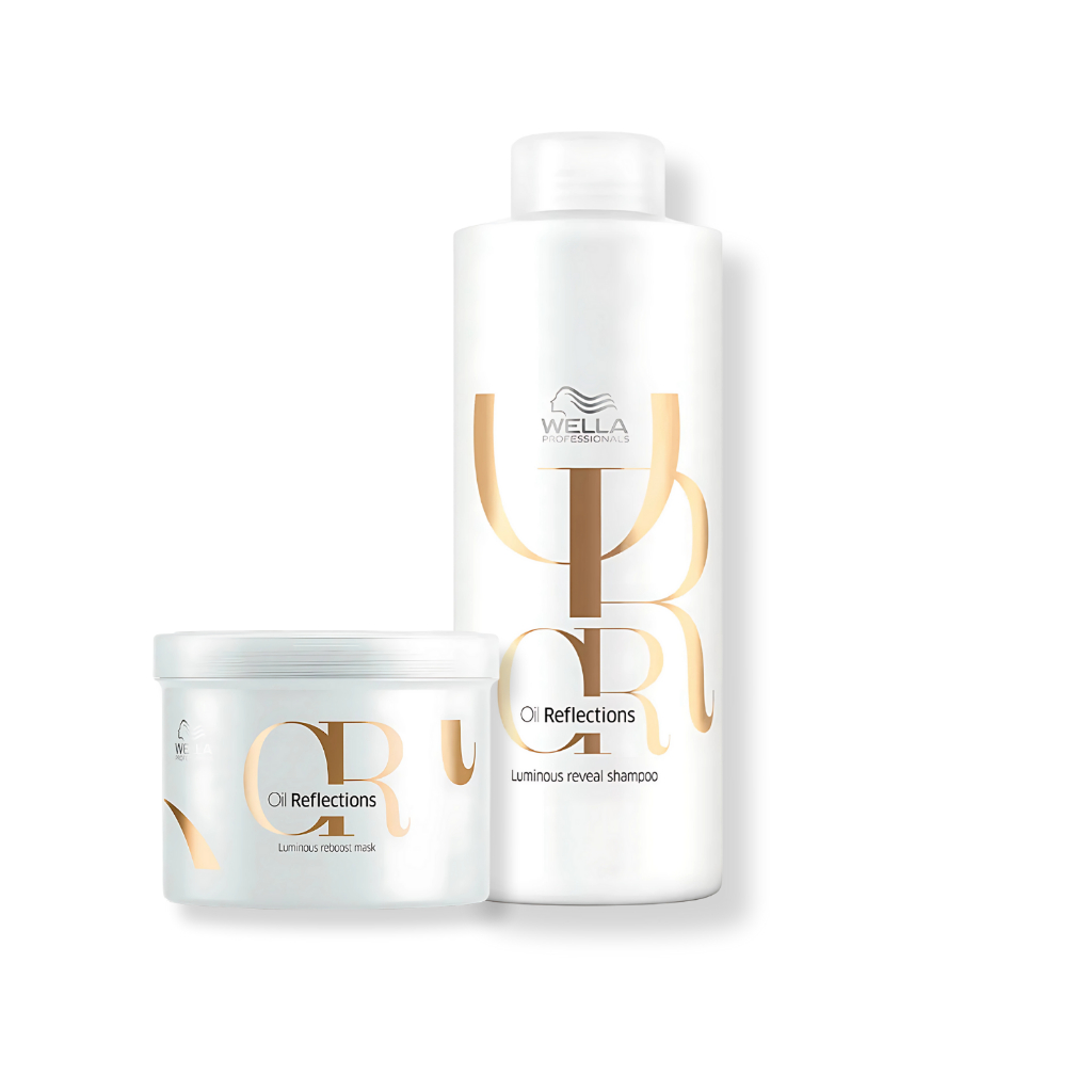 Kit Wella Professionals Oil Reflections - Shampoo 1L + Máscara Capilar 500ml