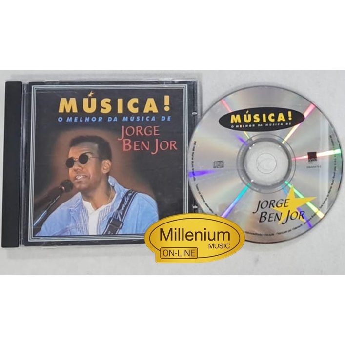 CD Jorge Ben Jor Música!  O Melhor Da Música De Jorge Ben Jor 1998 Original Gravadora Colecionador Ótimo Estado