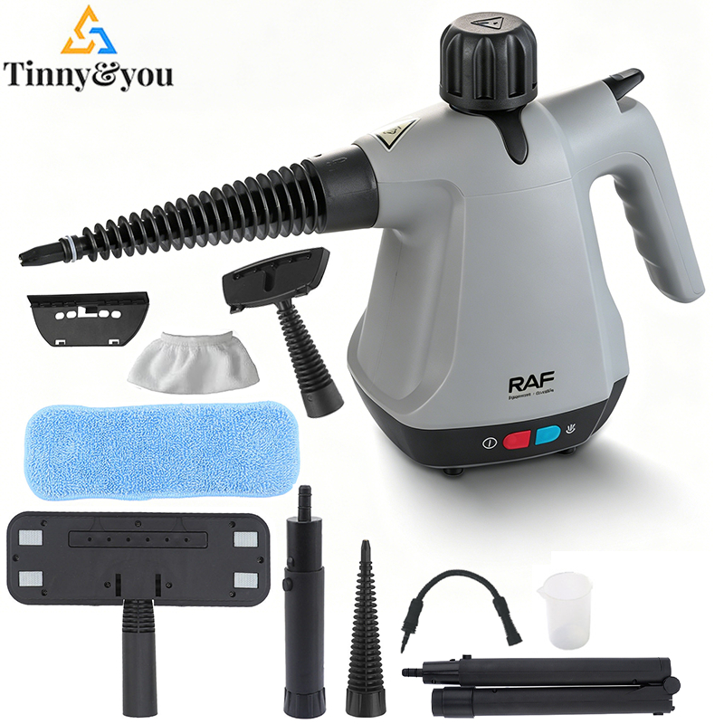 Máquina Limpeza a Vapor Portátil 1000W  110V Acessórios Inclusos — Pisos, Estofados, Frestas, Teto