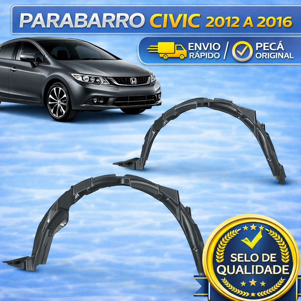 Parabarro Civic ANO 2012 2013 2014 2015 2016