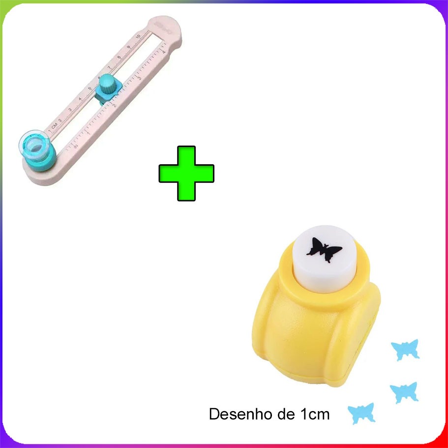 Cortador de papel circular + Perfurador borboleta