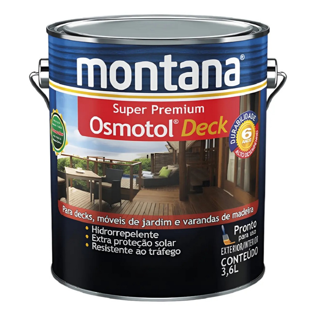 Osmotol Deck Semibrilho 3,6 l Montana Super Premium Ipê