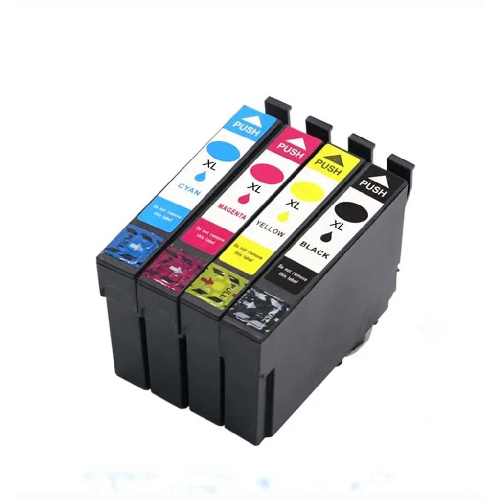 Kit 4 Cartuchos Compatíveis Epson 296 297 XP231 XP241 XP431 XP441 XL - Com Chip Atualizado