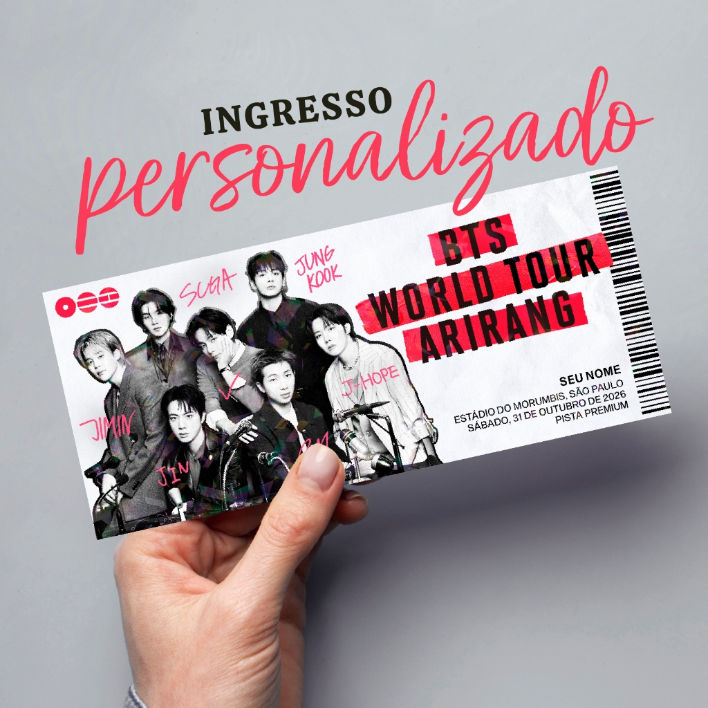 Item colecionável personalizado - BTS World Tour Arirang