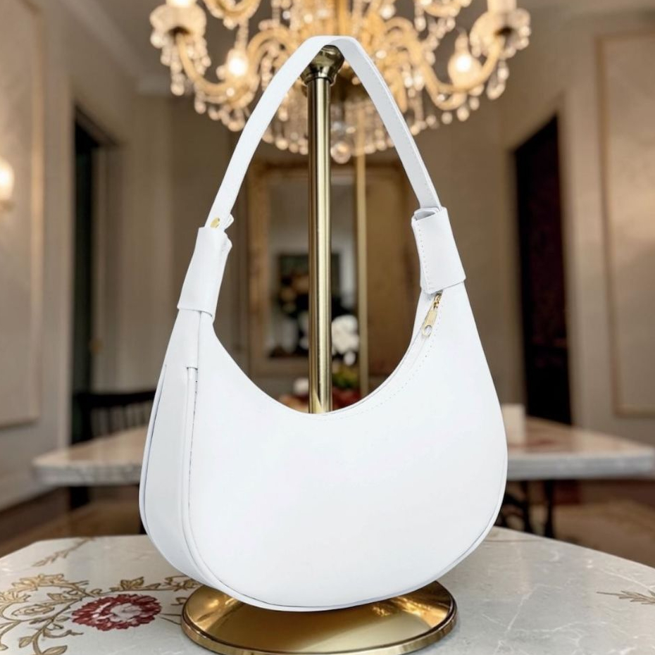 Linda Bolsa Meia Lua em Courino De Ombro e Mão Para Baladas e Festas