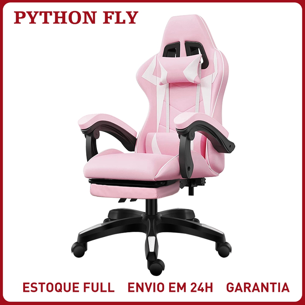 Cadeira Gamer Ergonômica Profissional Reclinável c/ Apoio de Pés Escritório Presidente Confortável Suporta 150kg Premium
