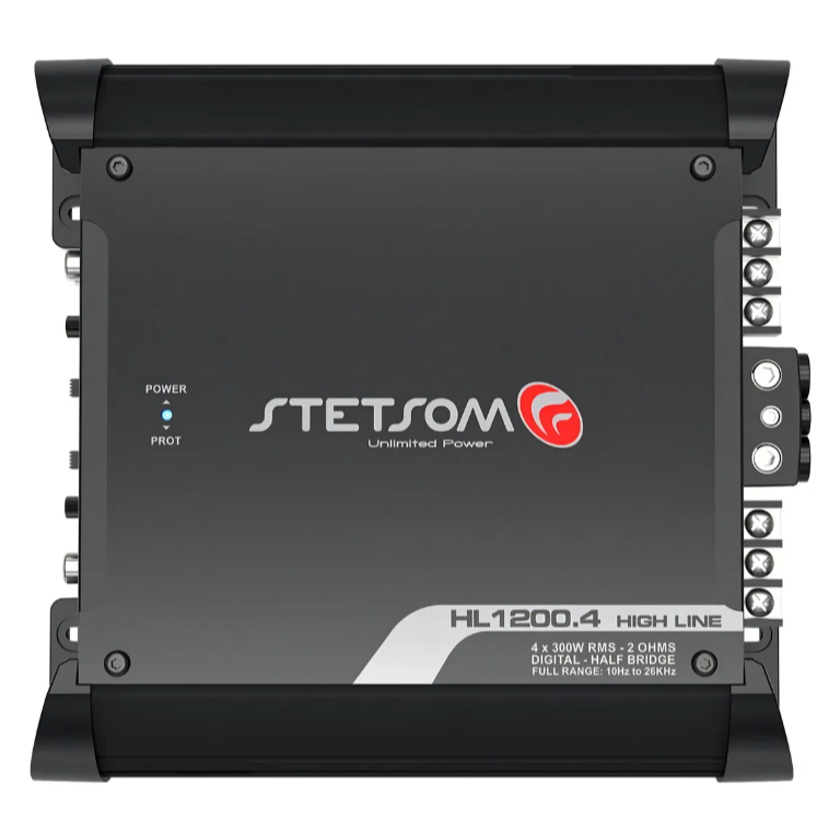 Modulo Amplificador Stetsom 1200w Hl1200.4 2 Ohms 4x300w High Line Digital