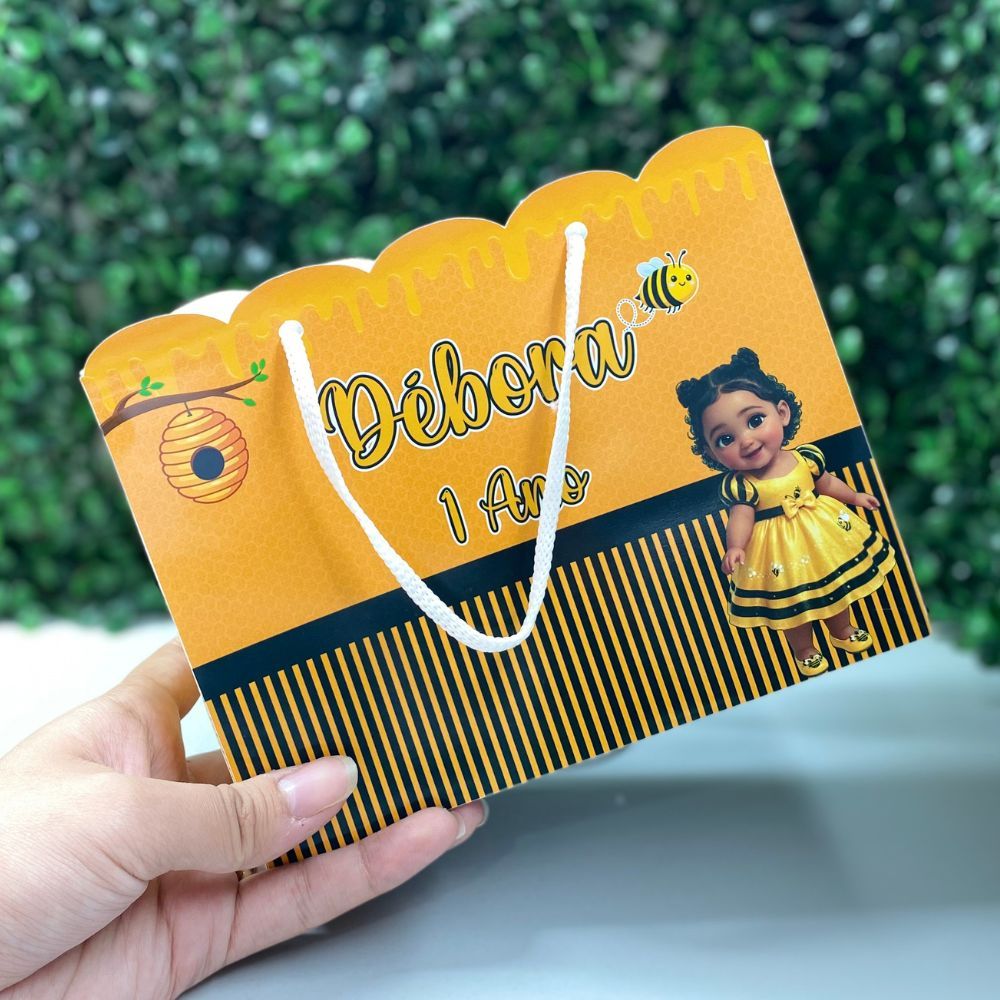 SACOLINHA ABELHINHA Personalizado | Sacolinha | Lembrancinha | Aniversário ABELINHA