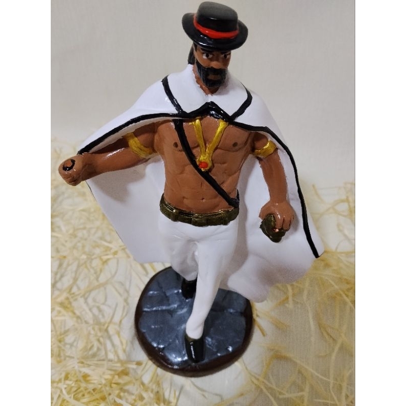Imagem de exu tranca ruas das almas de 21cm estátua exclusiva tranca rua umbanda candomblé quimbanda