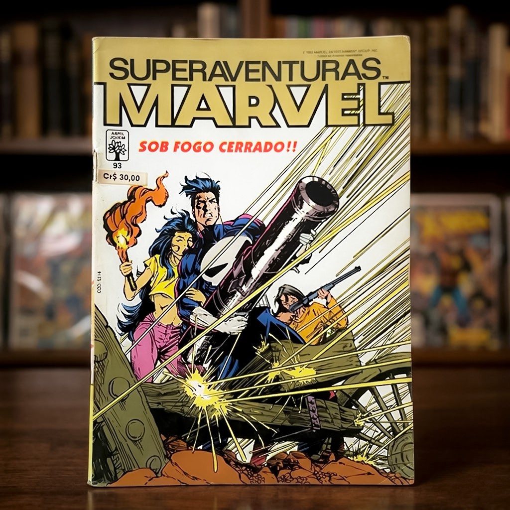Superaventuras Marvel: Sob Fogo Cerrado | Nº93 | Editora Abril Jovem | 1990 | Formatinho | Gibi | HQ