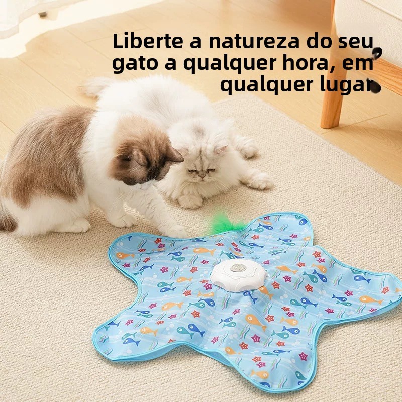 Capa de Caça Elétrica para Gatos | Brinquedo de Esconde-Esconde Automático Recarregável