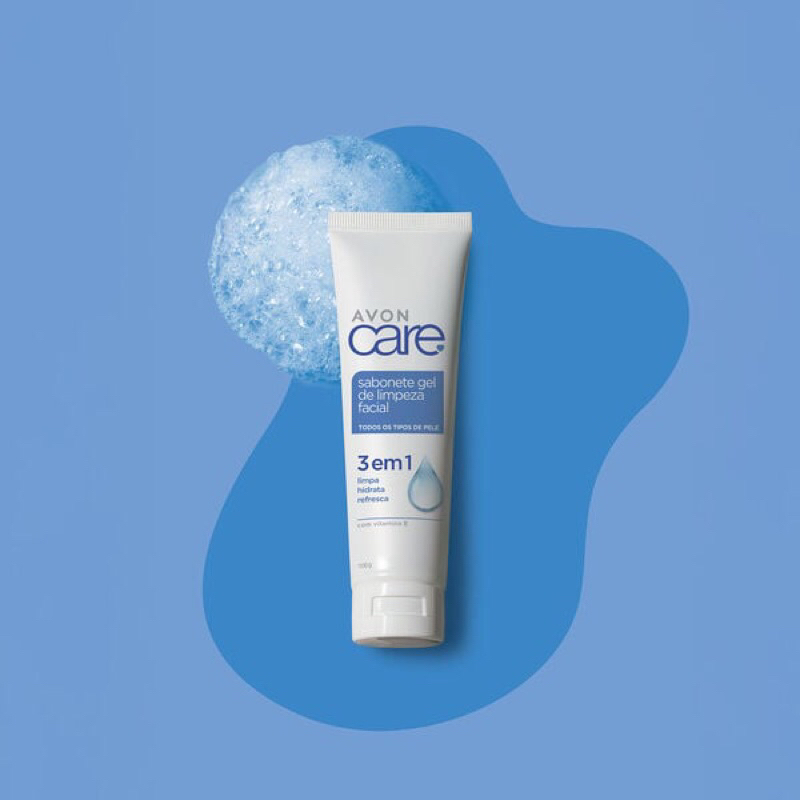 Avon Care Gel de Limpeza Facial 3 em 1