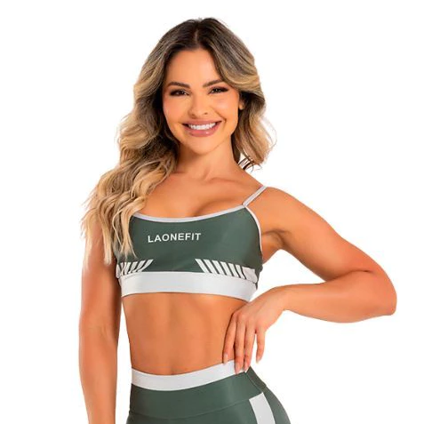 Top Feminino de Academia Alta Sustentação com Forro Duplo Zero Transparência UNICA - LAONEFIT — imagem 1